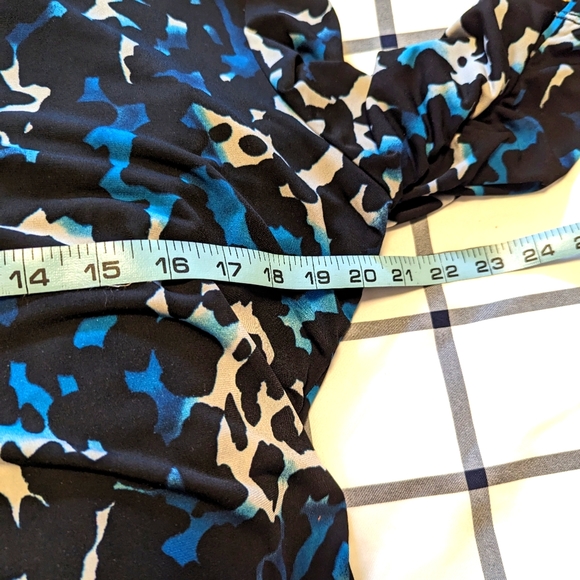 Blouse-Alfani-Large-Black/Blue/White - Picture 5 of 6